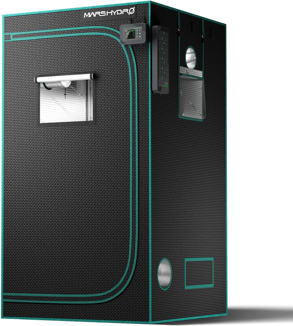 Cort de creștere MARS HYDRO 60x60x140cm, Cort de creștere pentru interior, Corturi de creștere din Mylar reflectorizante pentru hidroponie, Tavă inferioară detașabilă, pentru spațiu de creștere a plantelor
