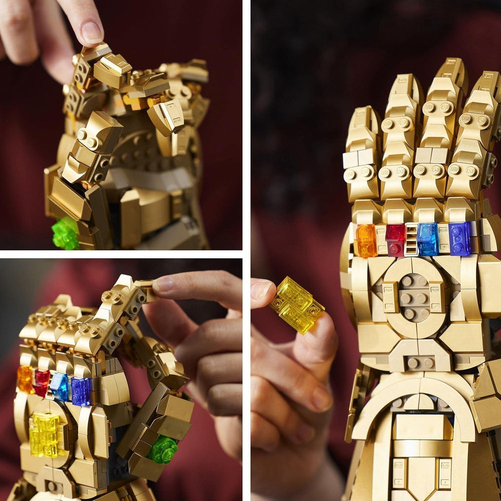 LEGO 76191 Marvel Super Heroes Infinity Glove, Set Avengers pentru adulți cu modelul mănușii lui Thanos de construit, articol pentru fani, cadou pentru bărbați, femei, ea și el Seturi de constructie Besuche den LEGO-Store