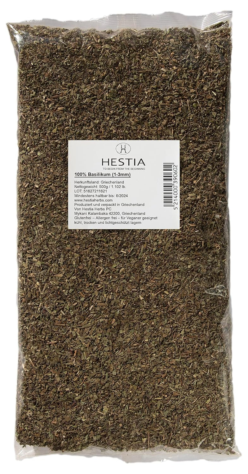 Hestia Herbs Griechischer getrockneter Oregano 500 g, Allergenfrei – Vegan – GVO-frei