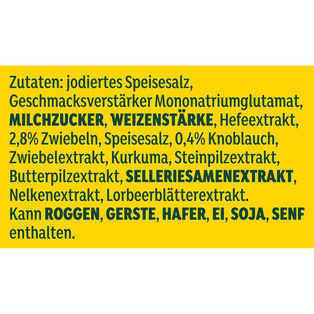 Knorr Würzmittel Nachfüllpackung Aromat Gewürzmischung zum Verfeinern von Speisen für schnelle Gerichte 100 g 1 Stück