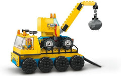 LEGO 60391 Vehicule de construcții urbane și macara cu minge de distrugere, jucărie cu excavator, autobasculantă și vehicule de transport, jucărie educativă pentru copii de 4 ani și peste Seturi de constructie Besuche den LEGO-Store