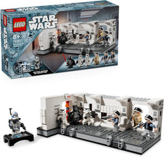LEGO Star Wars Îmbarcarea pe Tantive IV, Jucărie de construcție pentru filmul O nouă speranță, Playset de fantezie pentru copii de colecționat, Idee de cadou pentru băieți și fete de peste 8 ani și pentru colecționari 75387 Seturi de constructie Besuche den LEGO-Store Îmbarcare