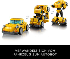 LEGO Icons Transformers Bumblebee, Figurină de acțiune robot pentru adulți de colecționat, Set de construcție pentru film pentru fanii science fiction, Poate fi transformat într-o mașină, Jucărie de aventură 10338 Seturi de constructie Besuche den LEGO-Store