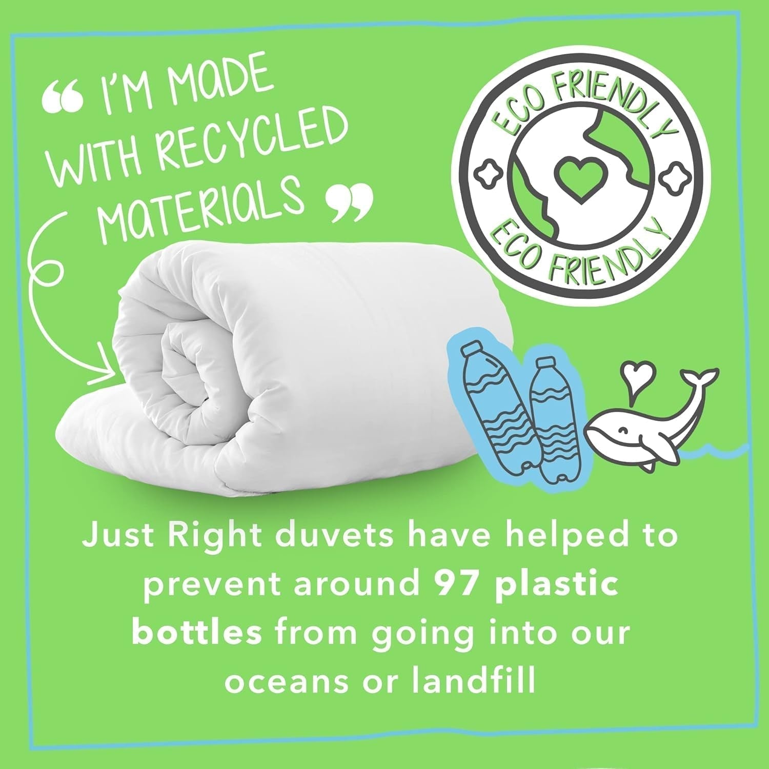 Plapumă Snug Just Right, 10.5 tog, fibră goală, alb, pat dublu Plapumi si pilote Naty Shop