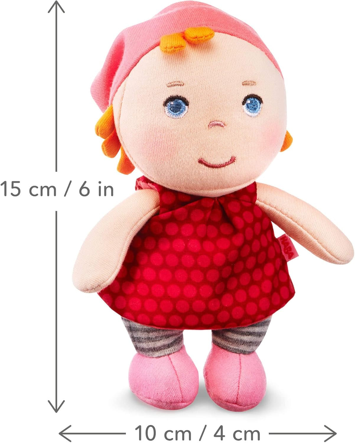 HABA 306238 Minipuppe Hertha, Puppe ab 0 Jahren