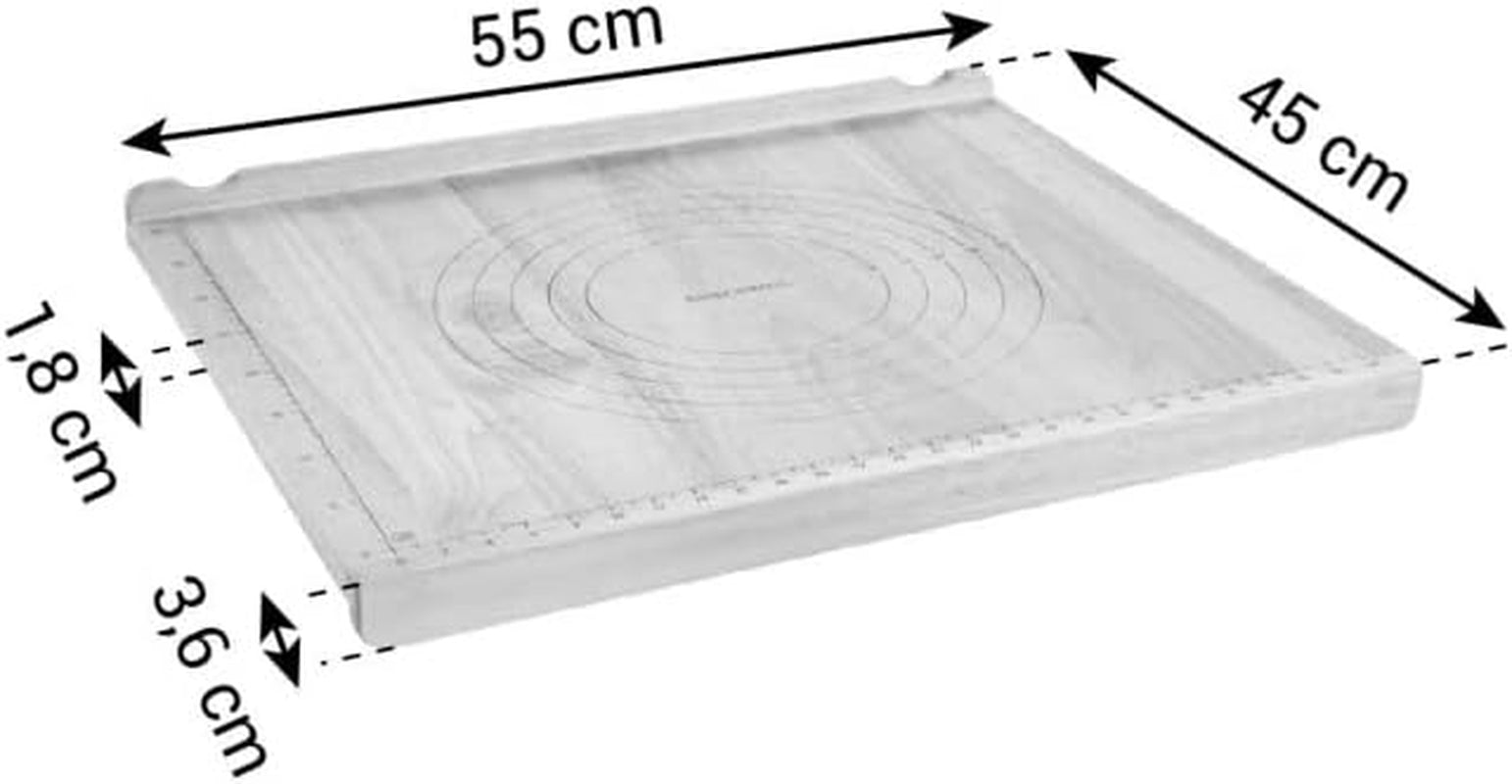 Placa de aluat Tescoma DELÍCIA 55 x 45 cm, din lemn