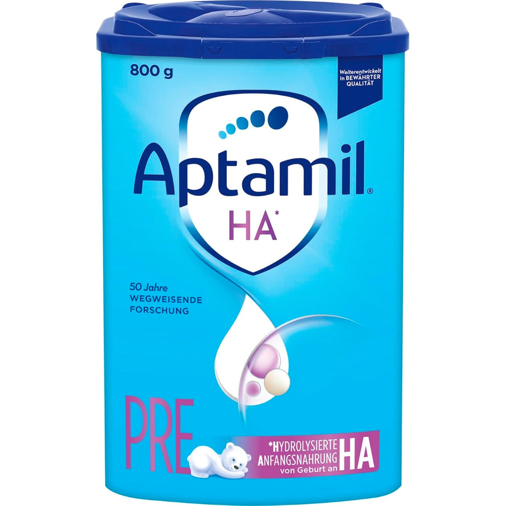Aptamil HA PRE – Anfangsmilch von Geburt an, Mit DHA, Nur Laktose, Ohne Palmöl, Babynahrung, Milchpulver, 1x 800 g