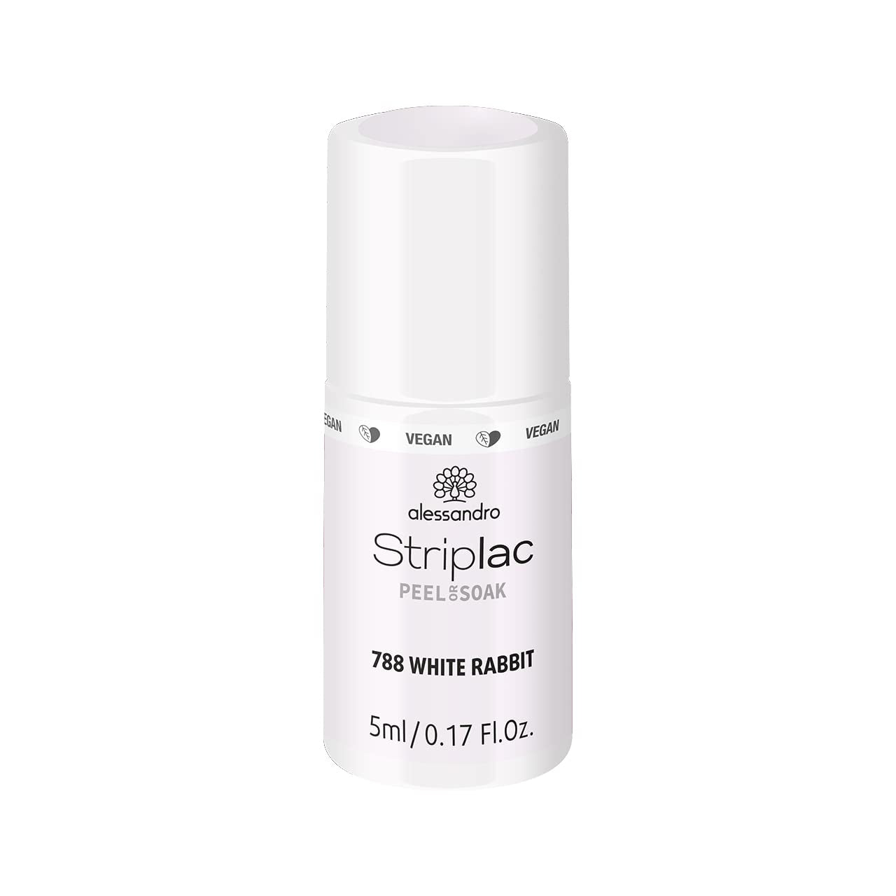 alessandro Striplac UV-Nagellack Flat White – Schonend und langanhaltend – Einfache Entfernung dank Peel-Off-Technologie – Vegan und tierversuchsfrei – 8 ml