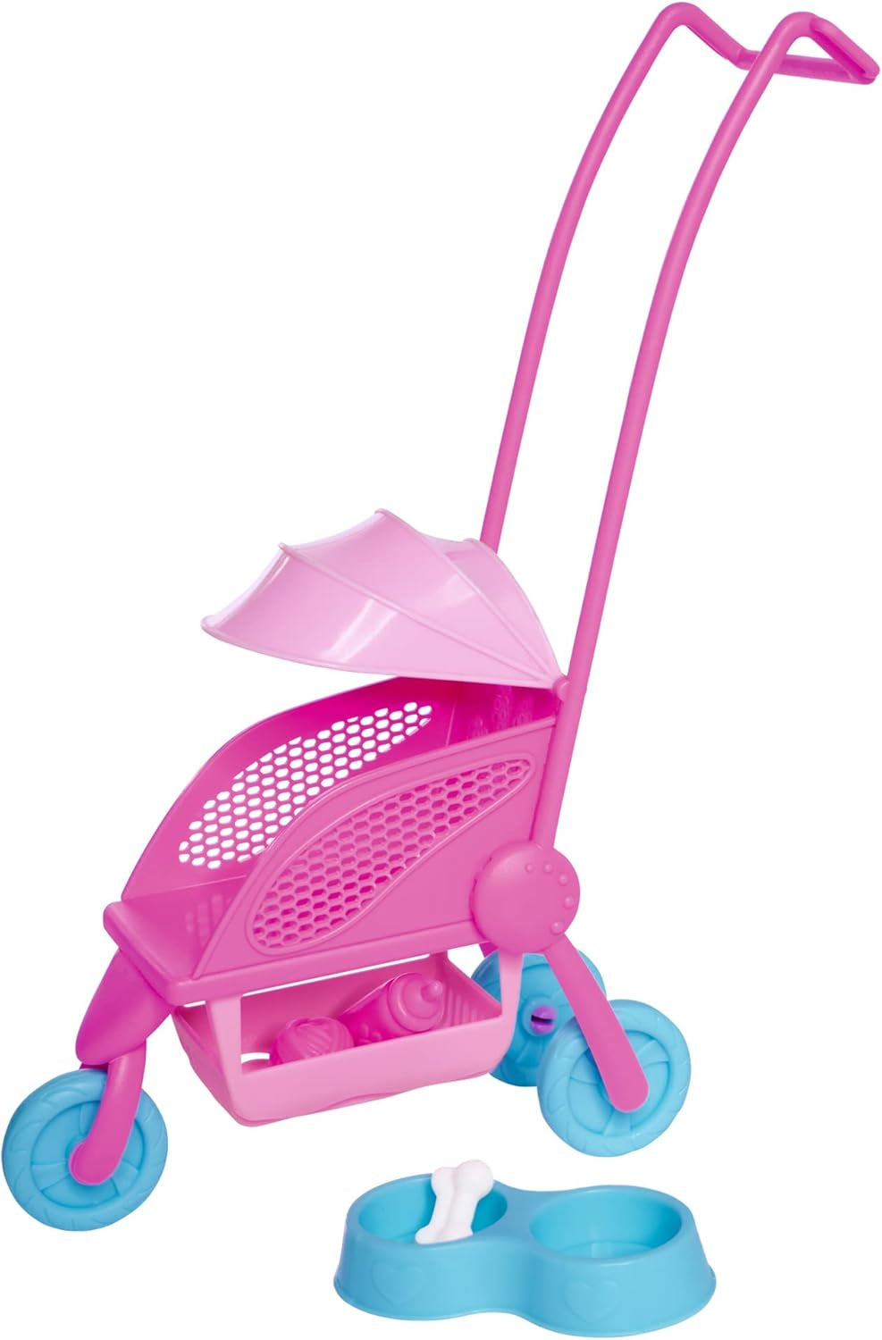 Simba Steffi Love Dog Buggy, Spielpuppe mit dem Hundebuggy und Zwei Hunden in herrausnehmbarer Tragetasche, Hundezubehör, 29cm, ab 3 Jahre
