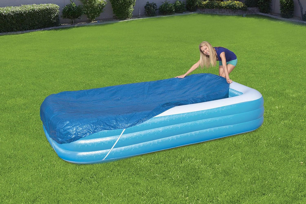 Bestway 58108 Prelată pentru piscină familială 305 x 183 x 56 cm 305x183x56 cm Albastră