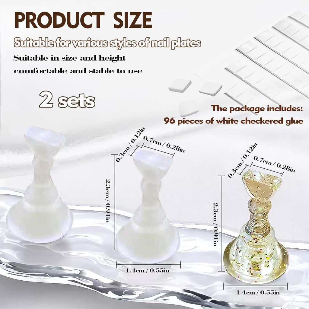 Set Design Unghii – Mână de Antrenament Premium pentru Unghii cu Gel, Accesorii pentru Unghii și Set Unghii Artificiale – Set Versatil pentru Unghii cu Gel DIY și Accesorii Nail Art