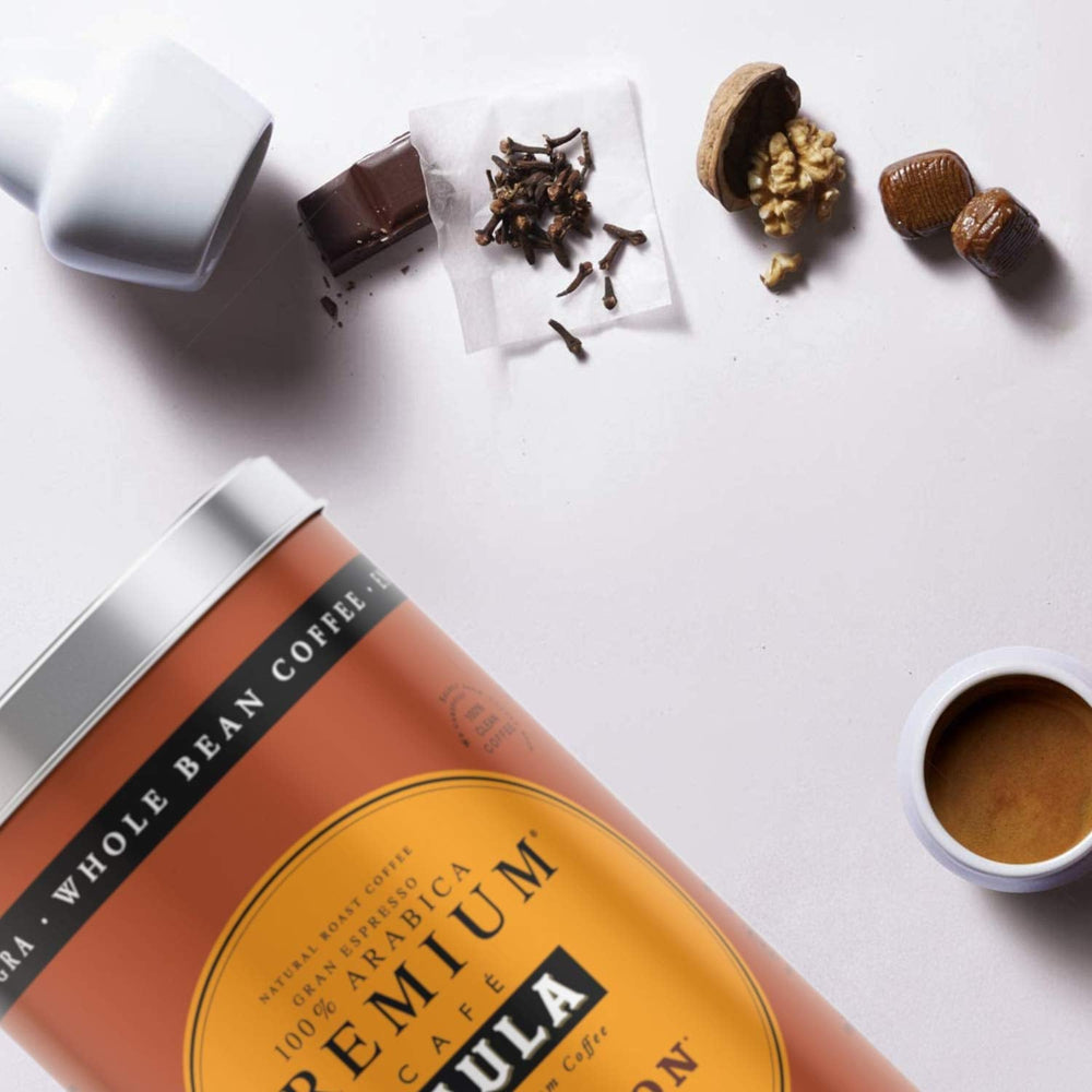 Cafea boabe premium Saula, pachet de 2 cutii x 500g. Bourbon 100% Arabica