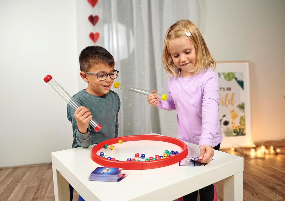 Noris 606064480 Kugelblitz, jocul de acțiune rapid ca fulgerul cu efect de învățare în diverse variante de joc, de la 4 ani