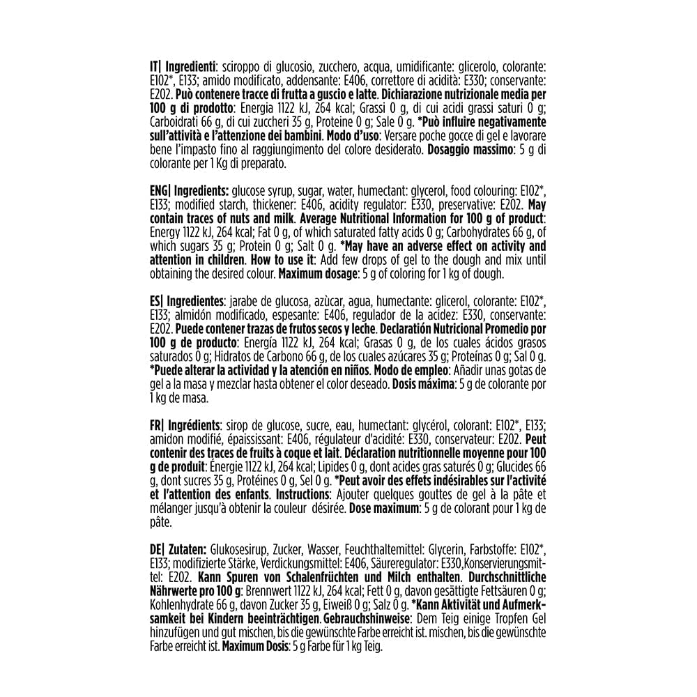 9600819 Colorant alimentar în gel, colorant alimentar în gel ideal pentru acoperiri și decorațiuni, creează culori intense și strălucitoare, fabricat în Italia, 28 de grame, culoare verde frunză.