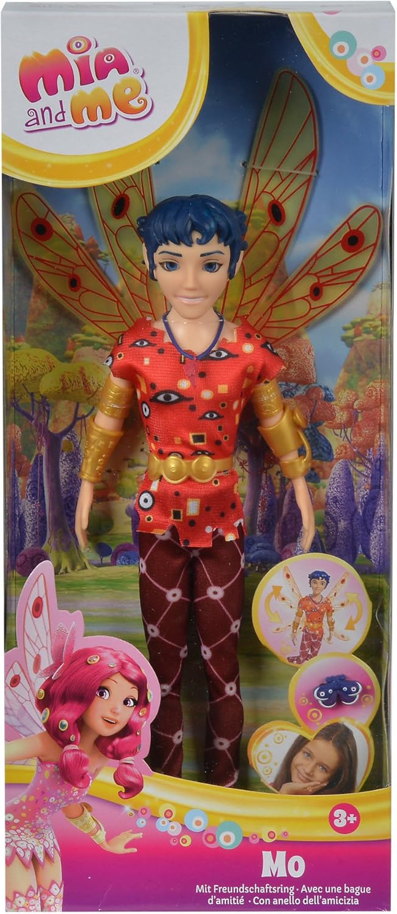 Simba 109480091 - Mia an Me Dressing Doll Mo, Elf cu aripi și picioare mobile, accesorii 6X și inel de prietenie, 24.5Cm, de la 3 ani [Exclusiv pe Amazon] Papusi Naty Shop Singur Mo