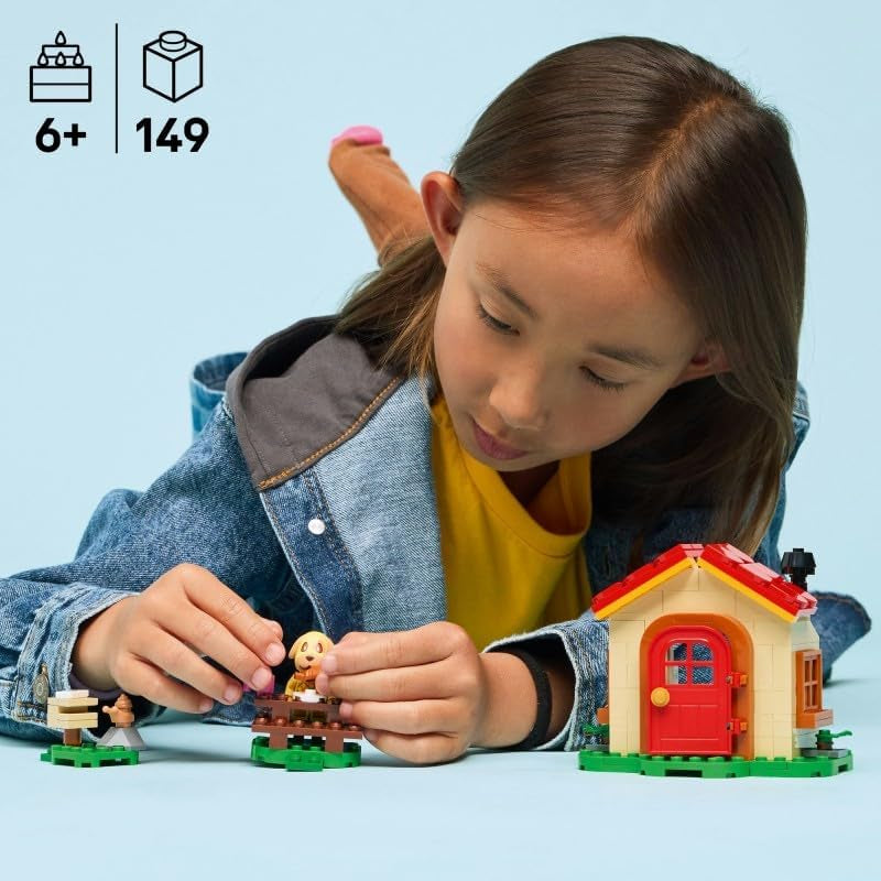LEGO Animal Crossing - Bienchens gemütliches Haus - Spielzeug mit Minifigur, Klavier, Picknicktisch & Lebensmittel Zubehör - Spielset Gamer Geschenk für Mädchen, Jungen & Fans ab 6 Jahren - 77058