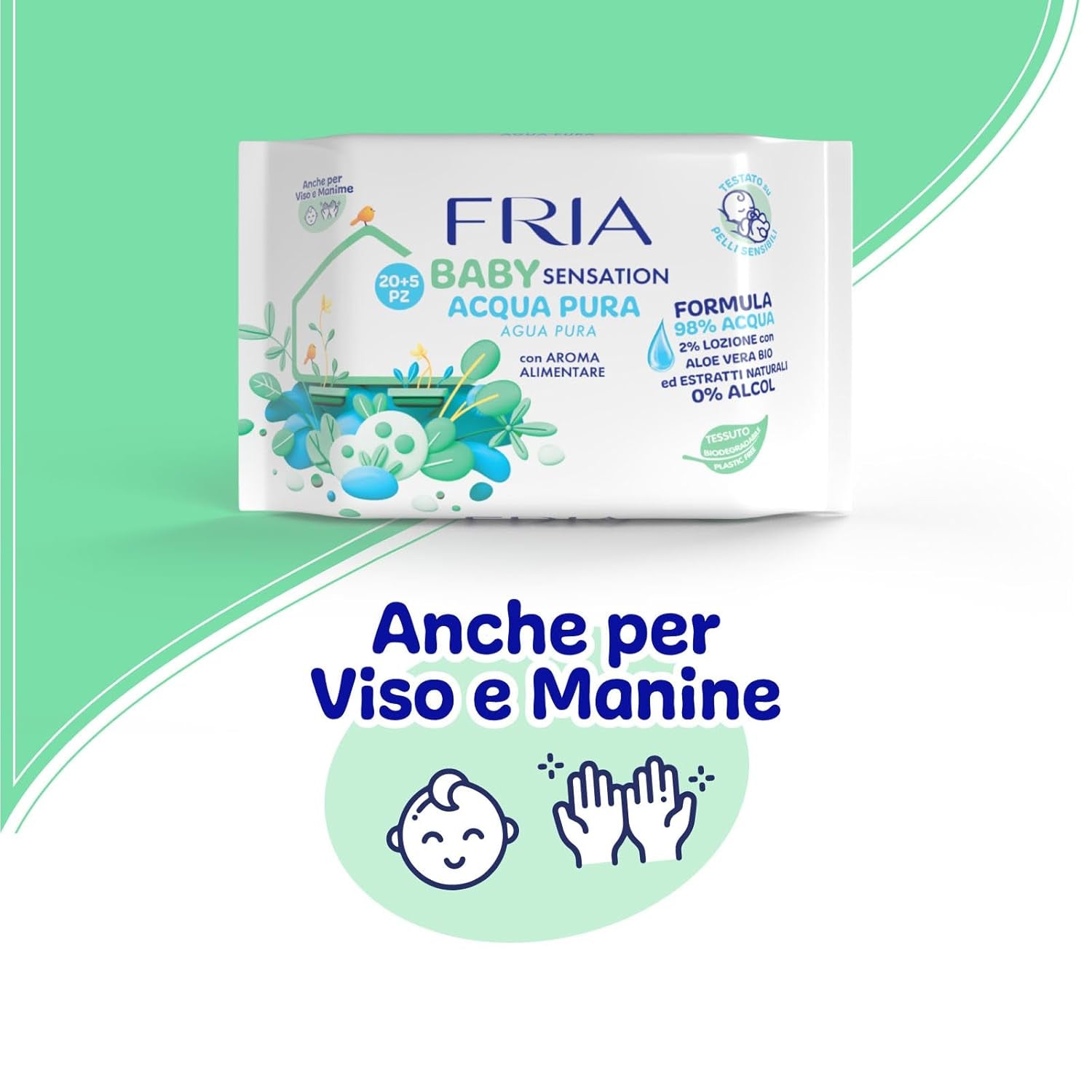 Tampoane Baby Sensation, 25 bucăți