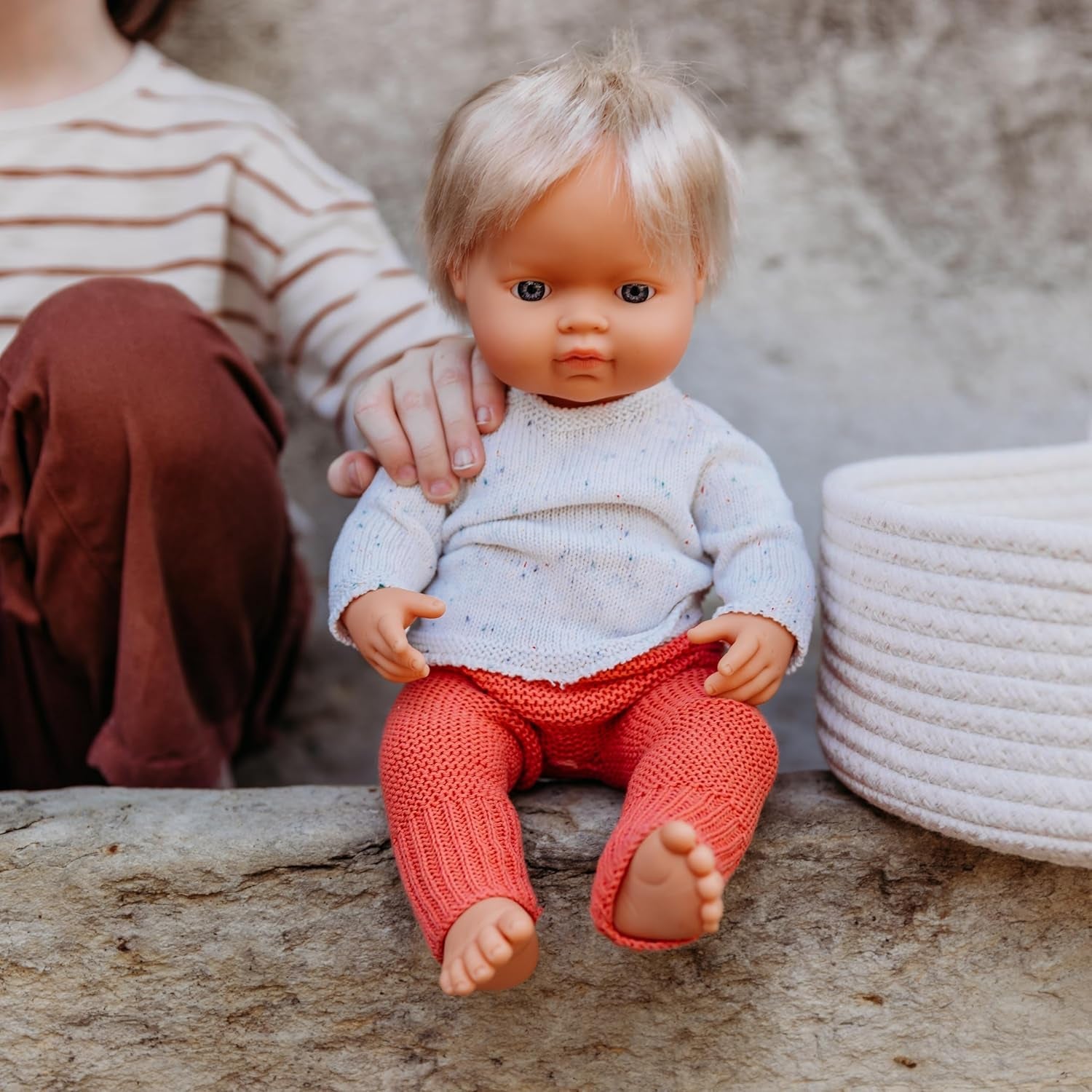 Miniland Babypuppe europäischer Junge 38cm-31051