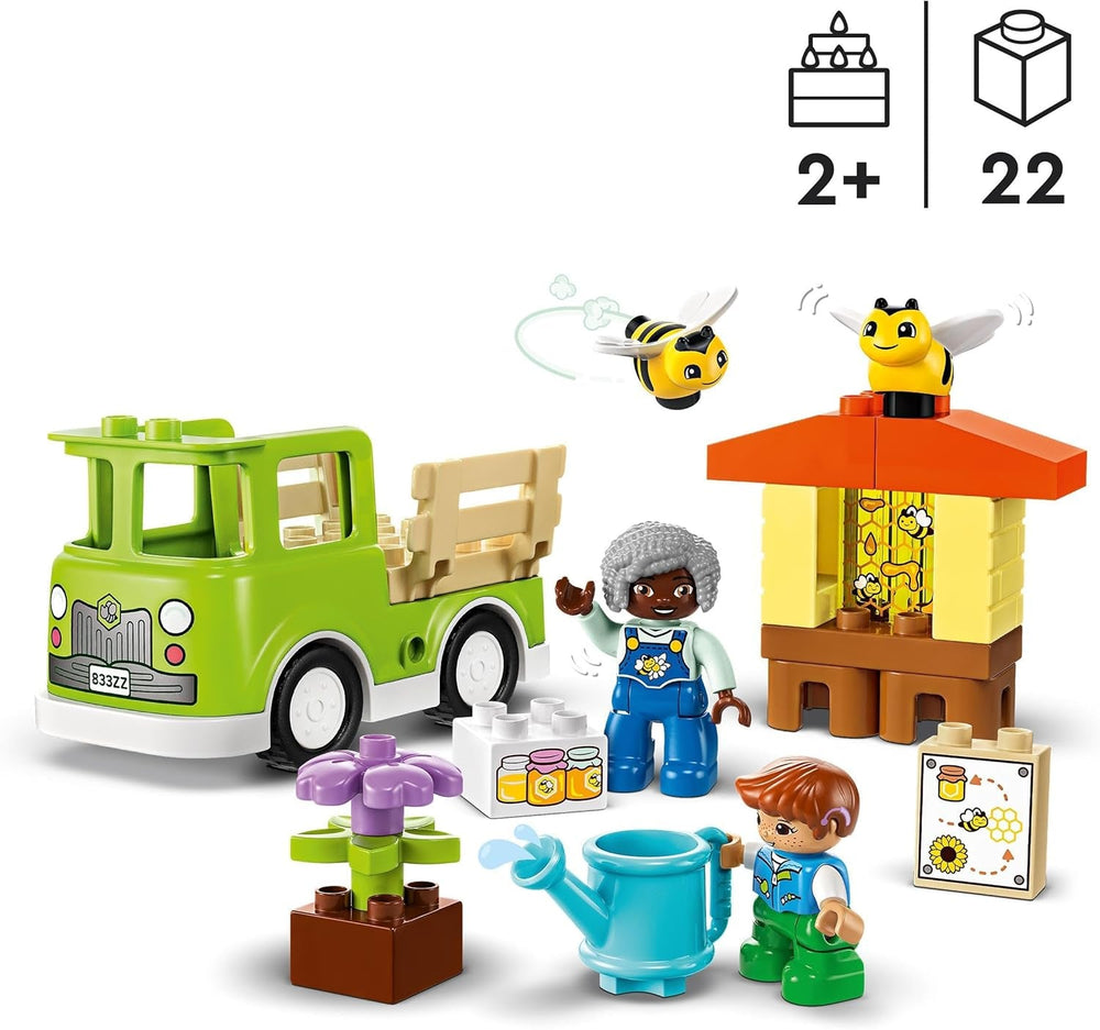 LEGO DUPLO Town Apicultură și stupi, jucărie educativă pentru copii mici cu 2 figuri și un camion mobil, set de construit și reconstruit, jucărie pentru copii mici de la 2 ani 10419 Seturi de constructie Besuche den LEGO-Store
