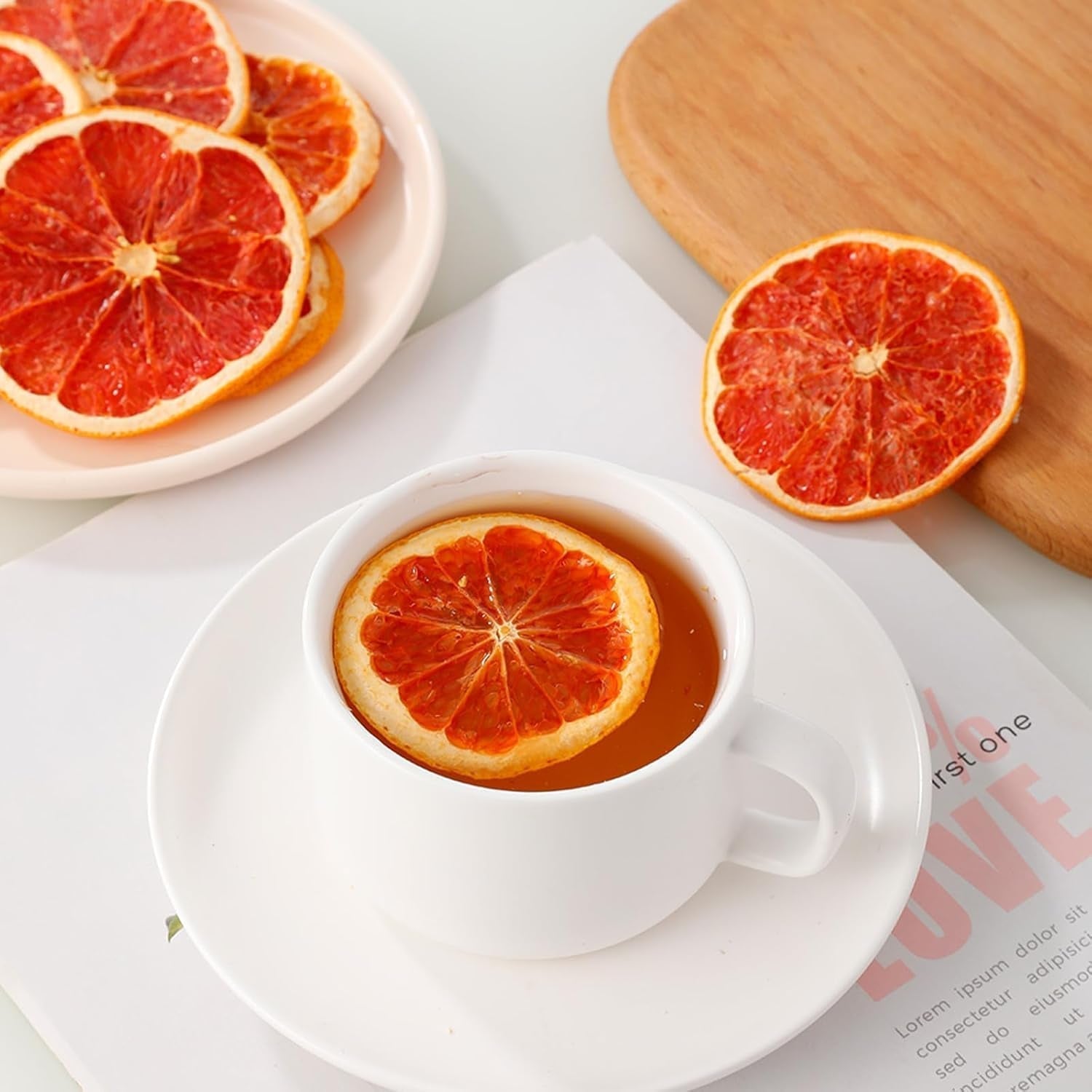 Felii de grapefruit uscate premium 100 g, grapefruit deshidratat, 100% natural, fără aditivi și fără zahăr adăugat. Produse deshidratate Naty Shop