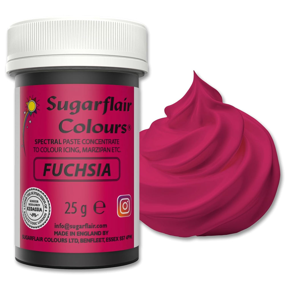 Pastă de colorant alimentar Sugarflair Grafit, colorant alimentar spectral concentrat pentru cremă de unt, pastă de zahăr, glazură, mixuri pentru prăjituri, macarons și multe altele! - 25g