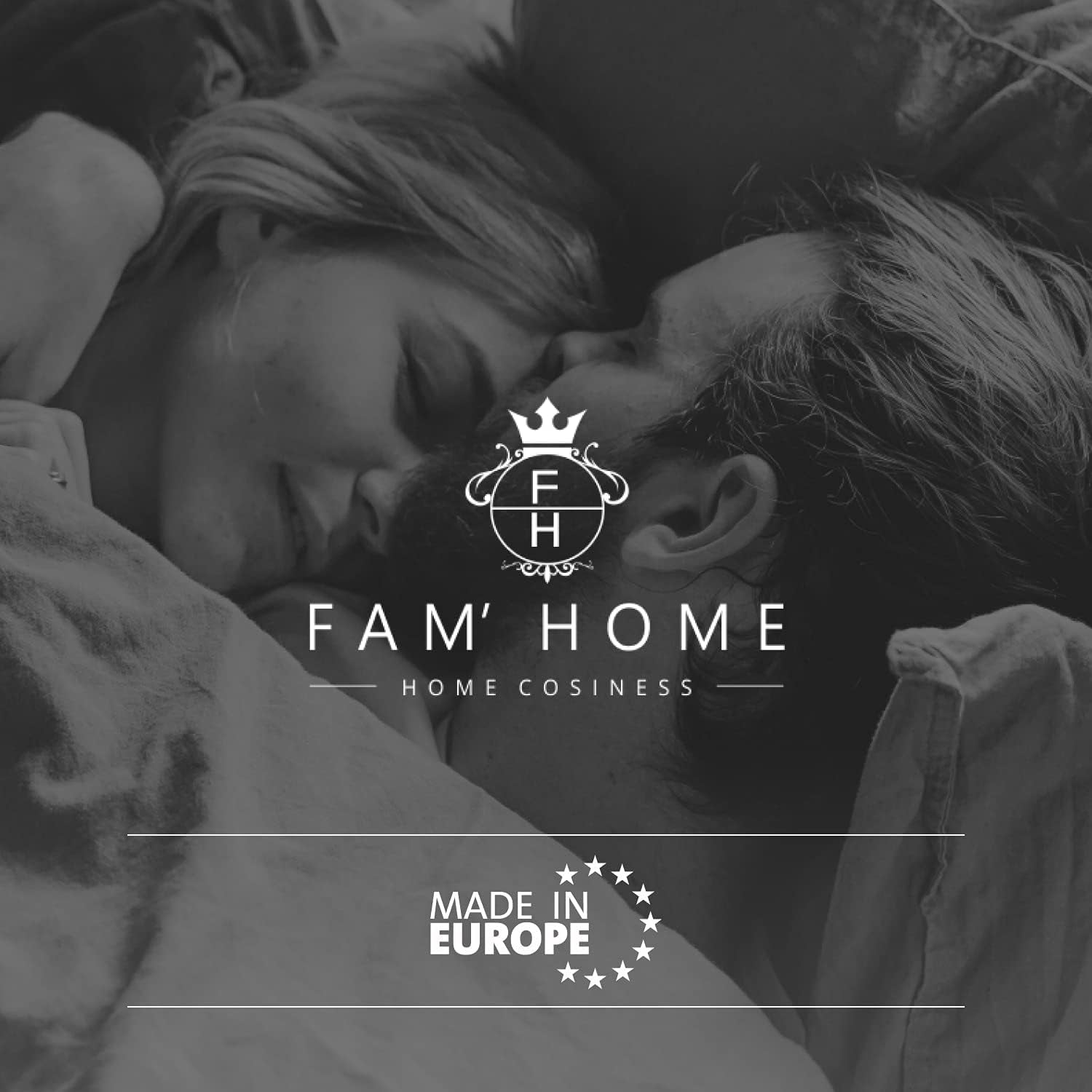 FAM Home Pernă 80X80 Set de 2 Microfibre moi - Pernă 80X80 Suferă de alergii Cu suport optim pentru gât și cap - Pernă interioară Respirabilă Reglarea umidității Antibacteriană Perne ortopedice cervicale Naty Shop