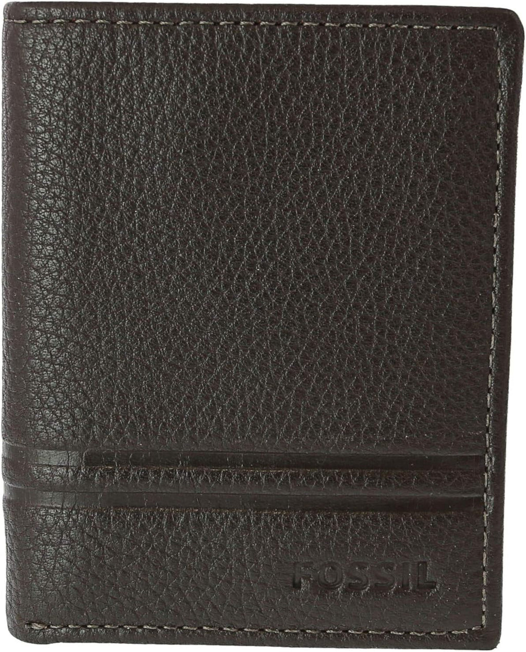 Fossil Bărbați Wilder Trifold călătorie accesorii Tri-fold Wallet Portofel Barbati Naty Shop Wild maro închis O mărime se potrivește tuturor