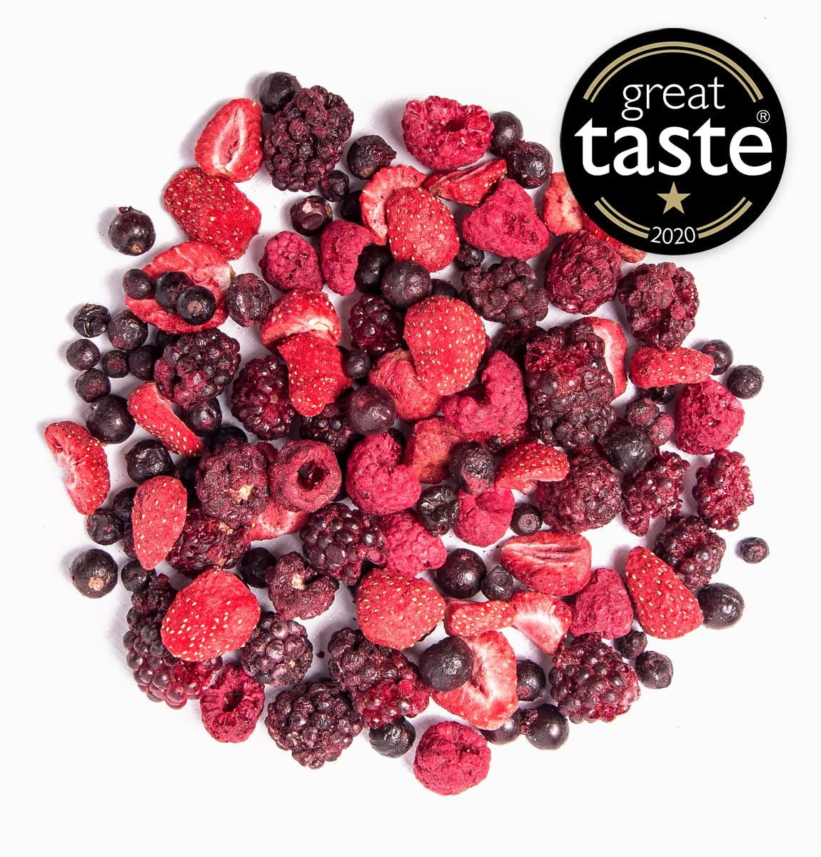Fructe liofilizate BRIX | Amestec natural de fructe uscate 80 g | Premiul Great Taste pentru fructe uscate | Fără OMG, fără gluten, vegan, vitamine reținute Produse deshidratate Naty Shop