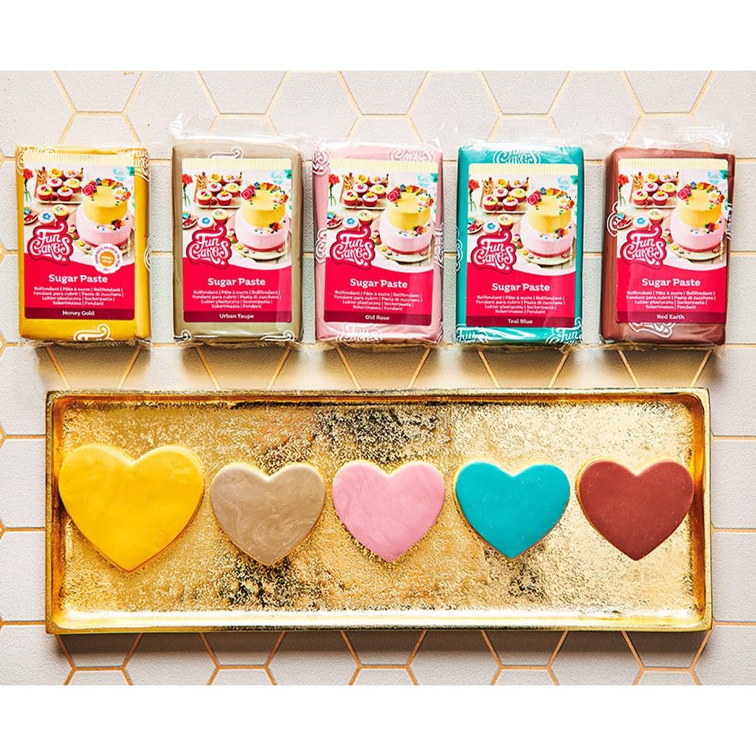 FunCakes Urban Taupe fondant laminat, ușor de utilizat, neted, flexibil, moale și flexibil, perfect pentru decorarea prăjiturilor, halal, kosher și fără gluten, 250 g pachet 1 Pasta de zahar Naty Shop