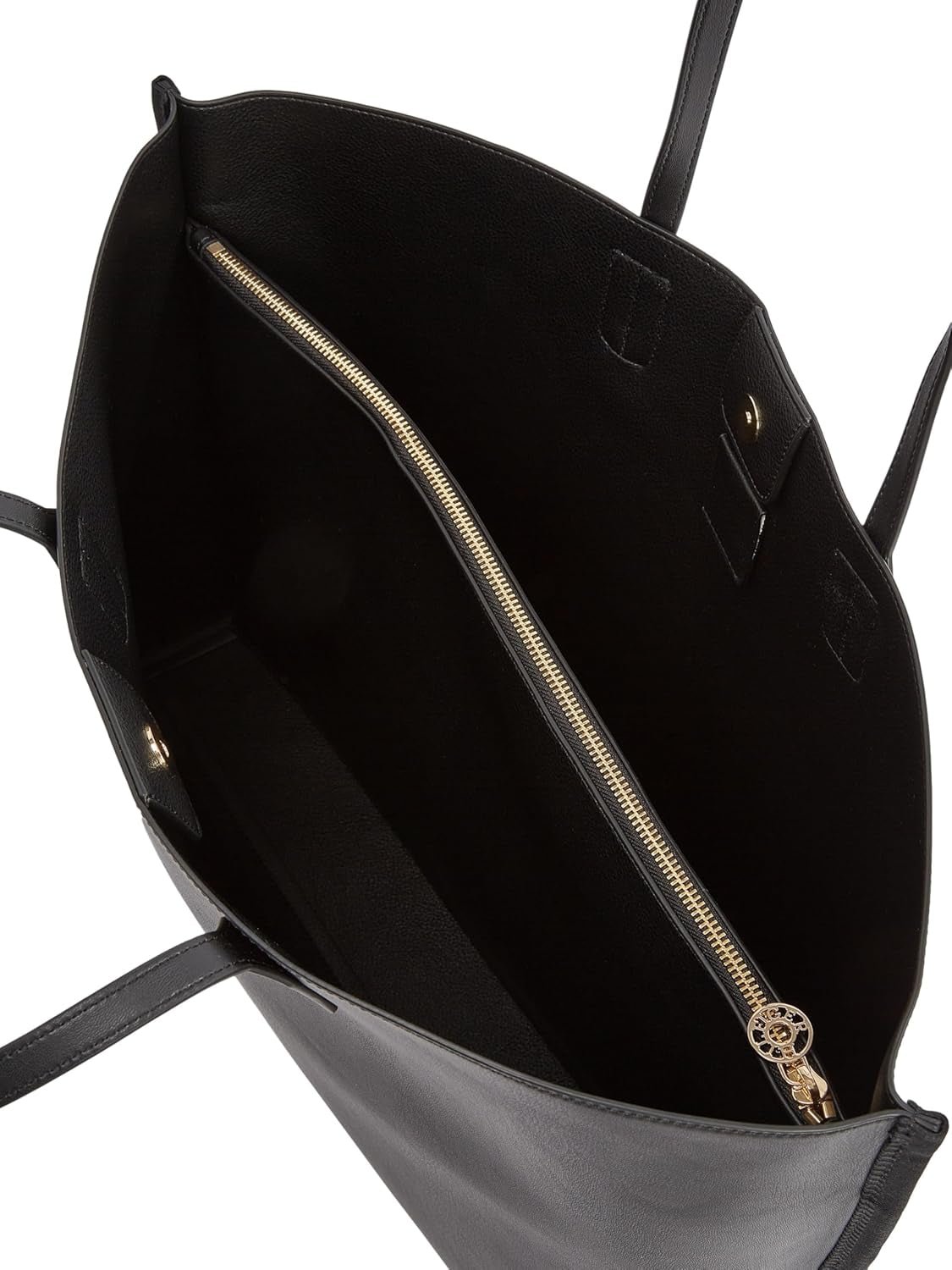 Geantă tote pentru femei Tommy Hilfiger Distinct cu fermoar, negru (Black), mărime naturală Genti Femei Naty Shop