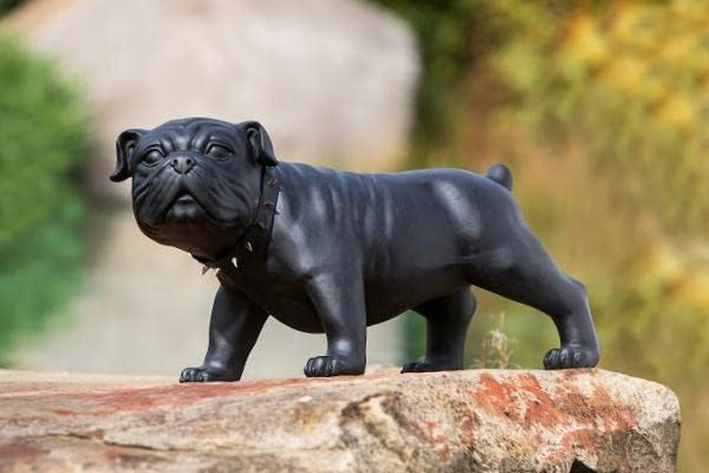 GILDE Decorațiune Figurină Cuplu Inimă Balon - Îndrăgostiți pe bancă cu inimă balon cadou decorare nunta - Culori: Alb Bronz Gri - Înălțime 24,5 cm Statuete si sculpturi Naty Shop Negru Înălțime 38,5 cm