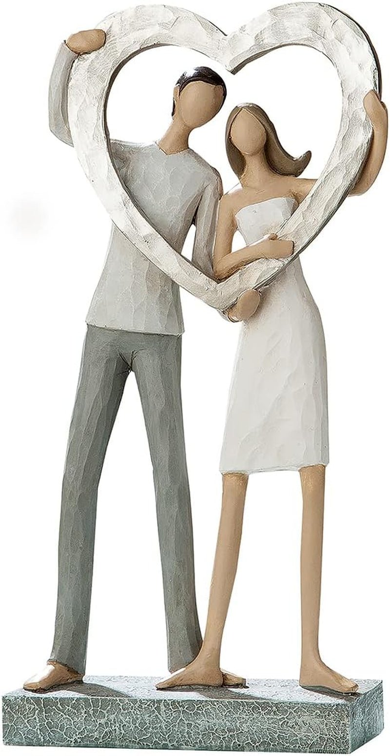 GILDE Figurină decorativă femeie africană Tortuga - Sculptură din rășină sintetică - Cadou decorare living pervaz - Culoare: maro, alb crem cu coș de fructe H 82 cm Statuete si sculpturi Naty Shop Gri, alb Înălțime 27 cm