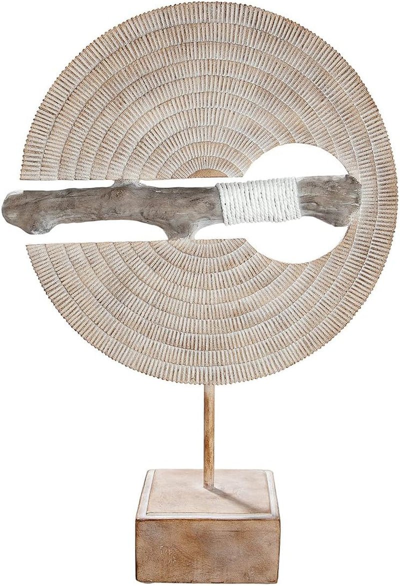 GILDE - Sculptură barcă din aluminiu - lucioasă - Decor baie - H. 35 cm Statuete si sculpturi Naty Shop Culori naturale Înălțime 48,5 cm