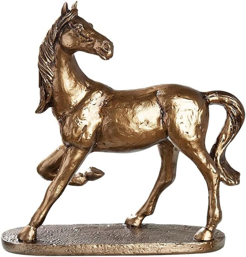 GILDE - Sculptură barcă din aluminiu - lucioasă - Decor baie - H. 35 cm Statuete si sculpturi Naty Shop Culori de bronz Înălțime 24 cm