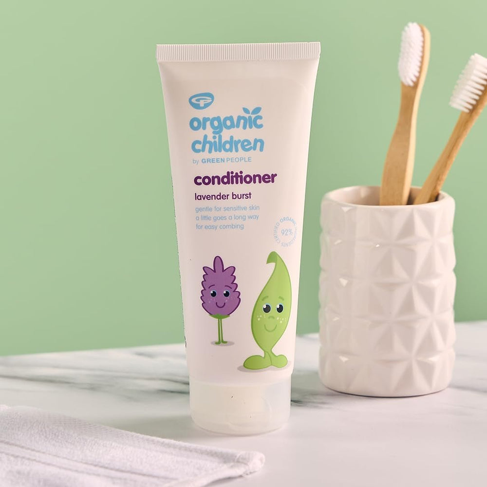 Green People - Balsam organic pentru copii Lavender Burst - Natural și organic pentru copii - Eczema Friendly - Vegan, 200ml Copii - Baie si Skincare Naty Shop