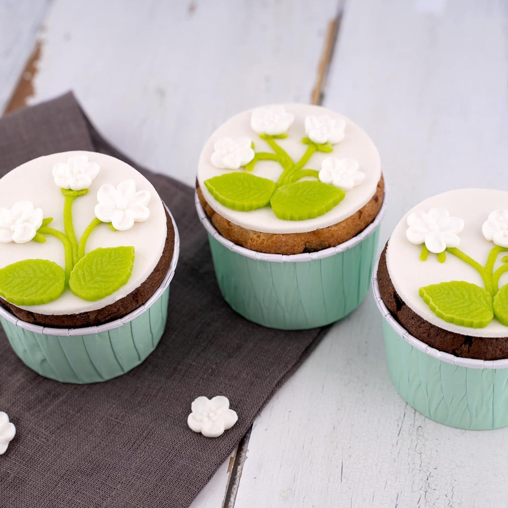 Günthart BackDecor 250 g fondant alb, 100% vegan, fără ulei de palmier, rezistent la rupere pentru a acoperi prăjituri și produse de patiserie, potrivit pentru modelare, pachet de 2 (1 x 250 g) Pasta de zahar Naty Shop