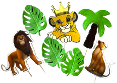 Set decoratiuni comestibile, Regele Leu Decoratiuni din Pasta de Zahar Nati Shop