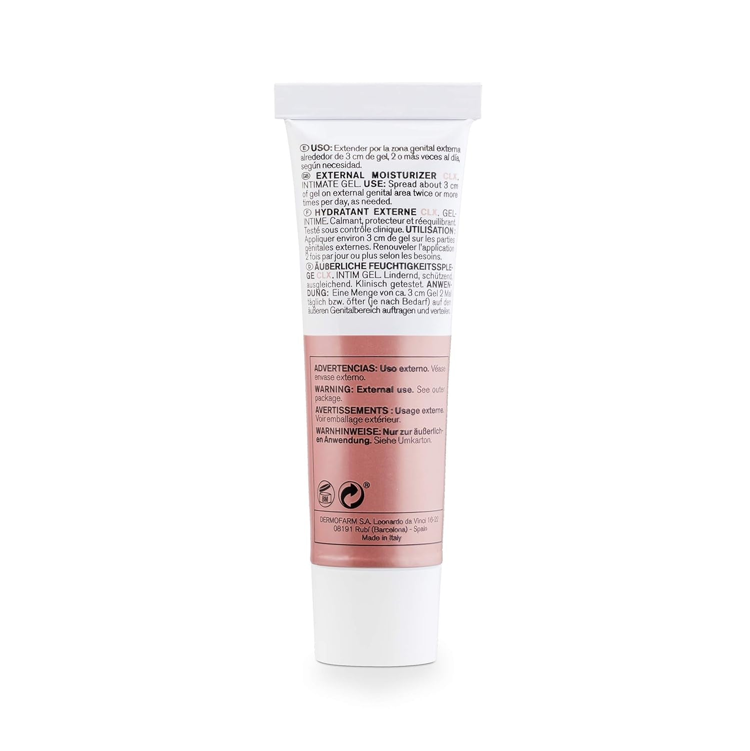 Lab - Cremă hidratantă externă CLX, Cremă hidratantă pentru zonele intime externe, Clorhexidină și aloe vera, Hipoalergenic, Fără parabeni, Testat dermatologic și ginecologic - 30 ml Copii - Baie si Skincare Naty Shop