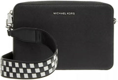 Michael Kors Jet Set Lg Ew Crossbody Bag Genti Femei Naty Shop Blk/Opticwht