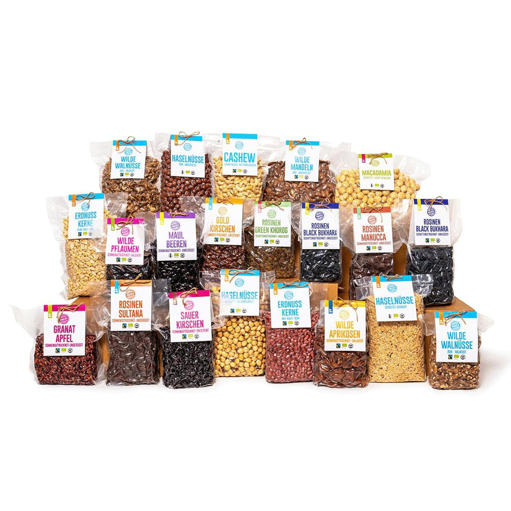 PAKKA - Organic Fairtrade Jumbo Manucca Raisins 1kg cu 2 - 3 semințe crocante, struguri de manucca uscați la soare, fără ulei, deci lipicioși, nesulfurați, de la micii fermieri din Samarkand Uzbekistan 1000g Produse deshidratate Naty Shop