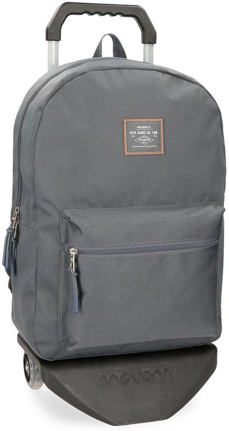 Pepe Jeans Cross An Trolley Rucsac personalizabil Verde 32x44x15 cms Poliester 0 21.12L Rucsacuri si ghiozdane premium Naty Shop Grau Rucksack + Trolley