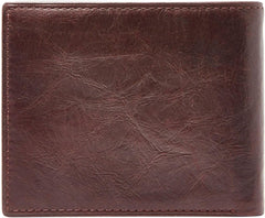 Portofel bifold din piele Ingram pentru bărbați Fossil 11,43 cm L x 1,905 cm l x 8,89 cm H Portofel Barbati Naty Shop
