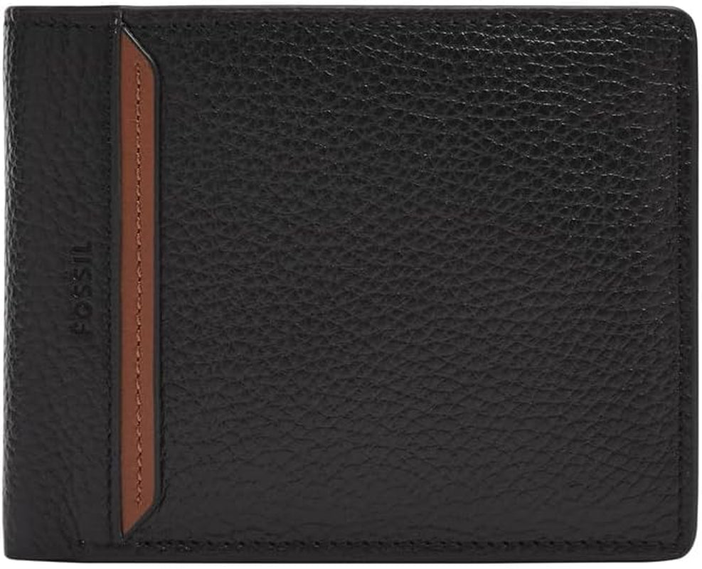 Portofel Fossil Huntington Bi-Fold pentru bărbați Portofel Barbati Naty Shop Negru S