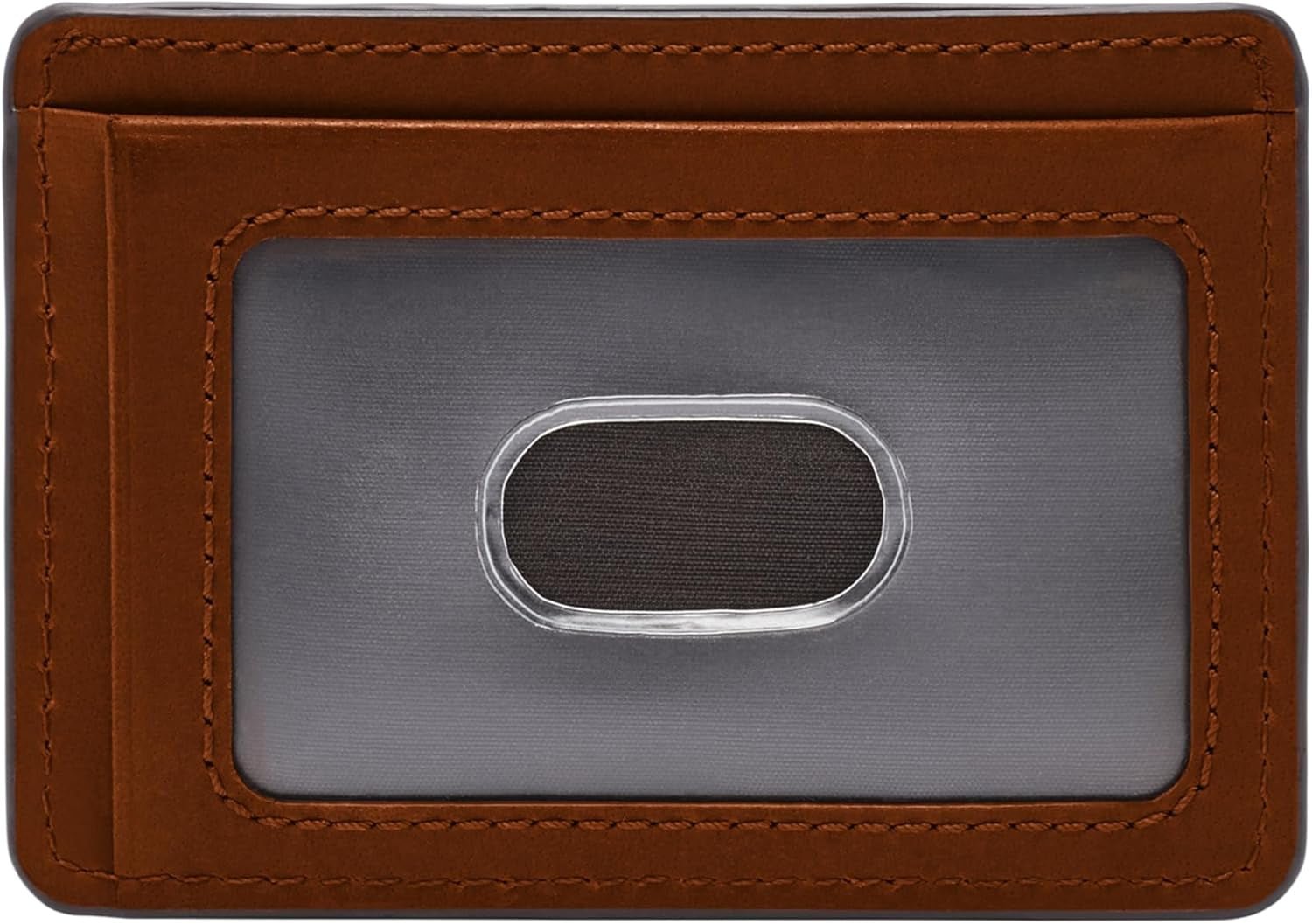 Portofel Fossil pentru bărbați Everett, piele/PVC portcarduri maro mediu 10,2 cm L x 0,6 cm l x 7,0 cm H ML4398210 Portofel Barbati Naty Shop