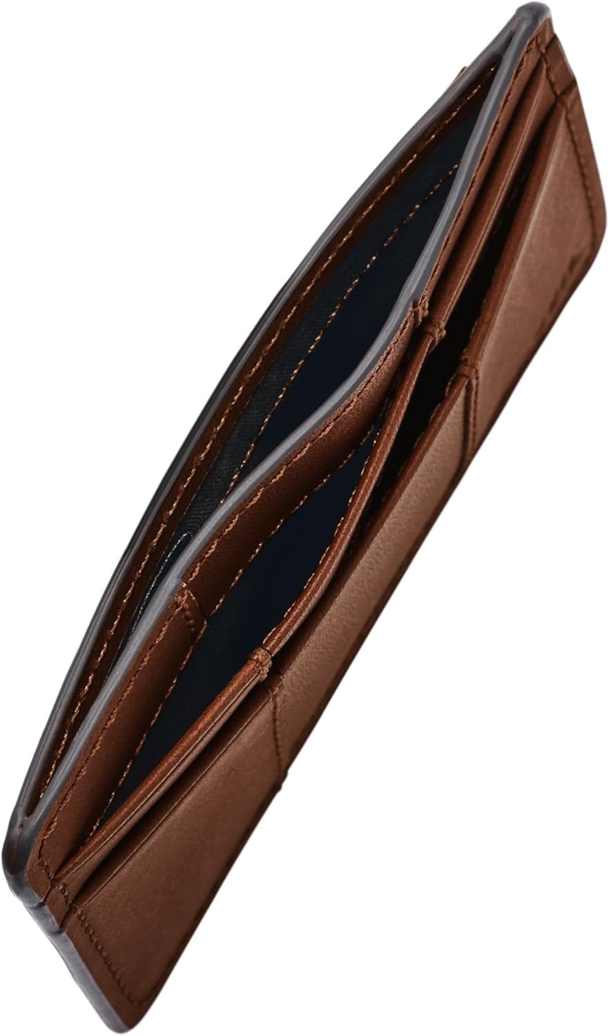 Portofel Fossil pentru bărbați Everett, piele/PVC portcarduri maro mediu 10,2 cm L x 0,6 cm l x 7,0 cm H ML4398210 Portofel Barbati Naty Shop