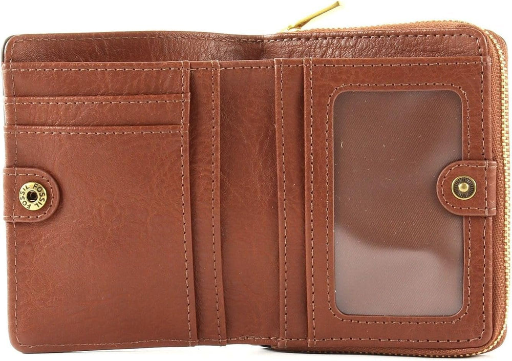 Portofel Fossil pentru femei Logan, multifuncțional din piele maro 11,1 cm L x 2,5 cm l x 8,9 cm H SL7923200 Portofel Femei Naty Shop