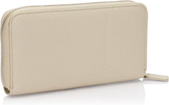 Portofel tri-fold cu logo imprimat argintiu, Essential, Wave, Pisco, pentru femei Armani Exchange Portofel Femei Naty Shop