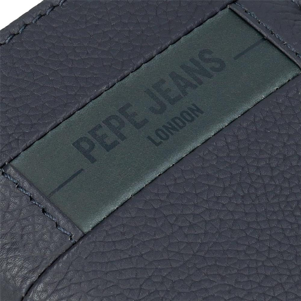 Portofele și portmonee Pepe Jeans Checkbox din piele de vacă, negru, maro, albastru și gri Portofel Barbati Naty Shop