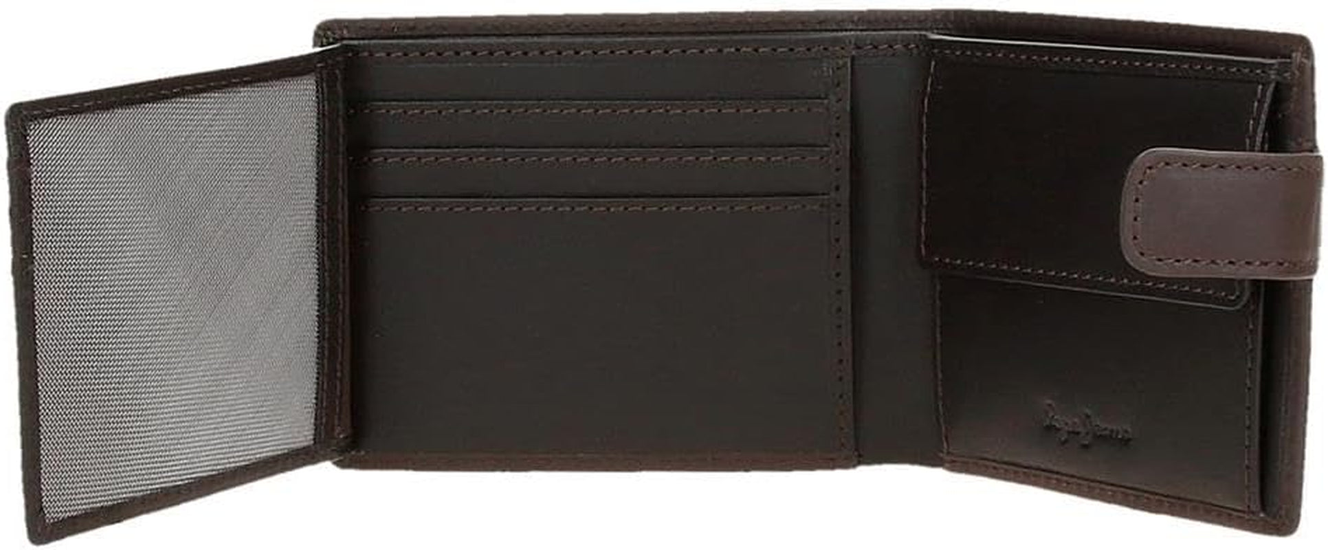 Portofele și poșete Pepe Jeans Staple din piele de vacă, negru, maro, albastru marin, diferite mărimi Portofel Barbati Naty Shop