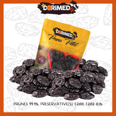 Prune uscate 1 kg | Prune fără sâmburi din Agen | Tandre, moi, gustoase și suculente | Fructe uscate întregi, mari, neîndulcite | Bogate în fibre și antioxidanți naturali | Produse deshidratate Naty Shop